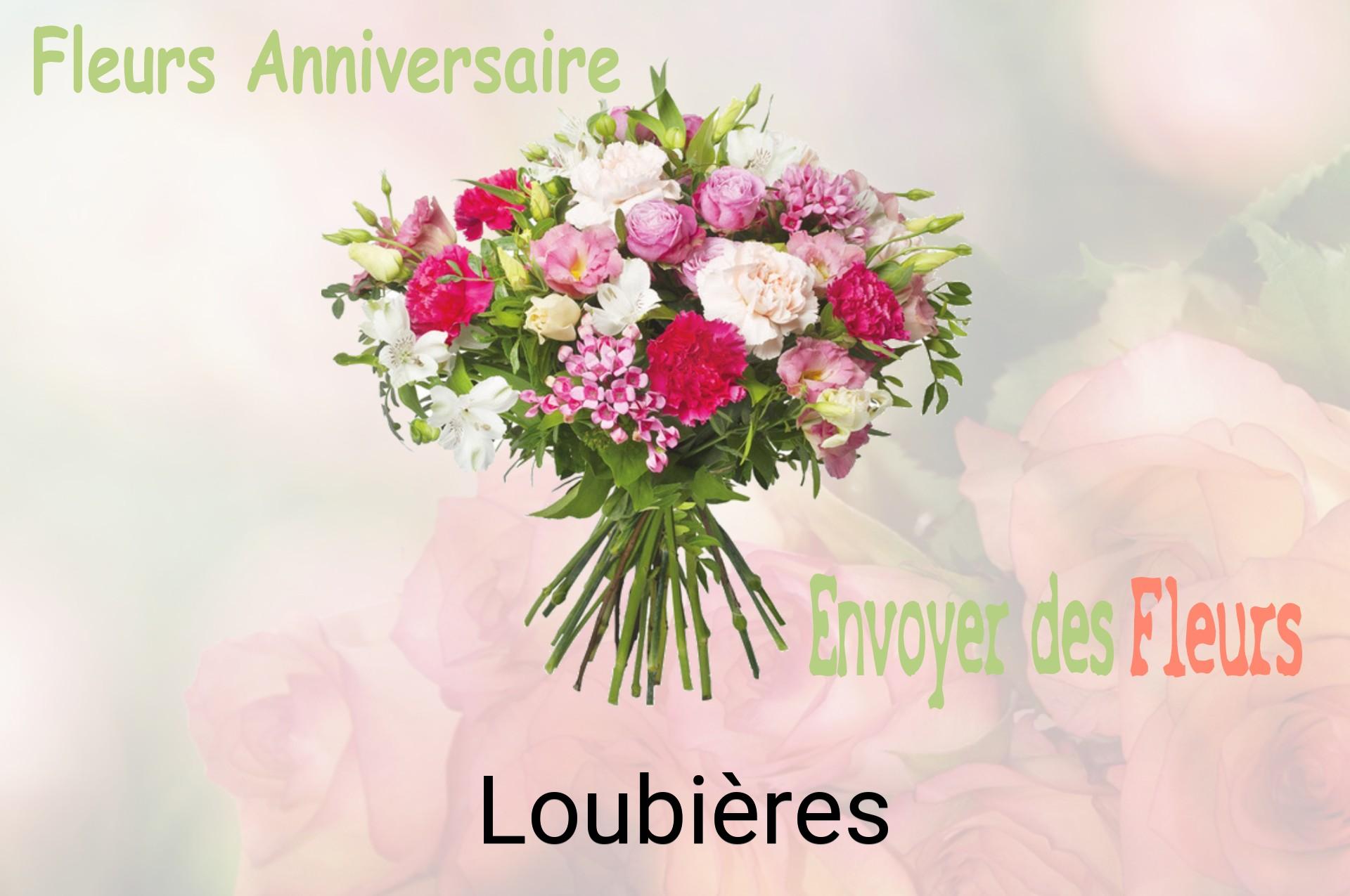 Bouquet de fleurs d’anniversaire livré à Loubières