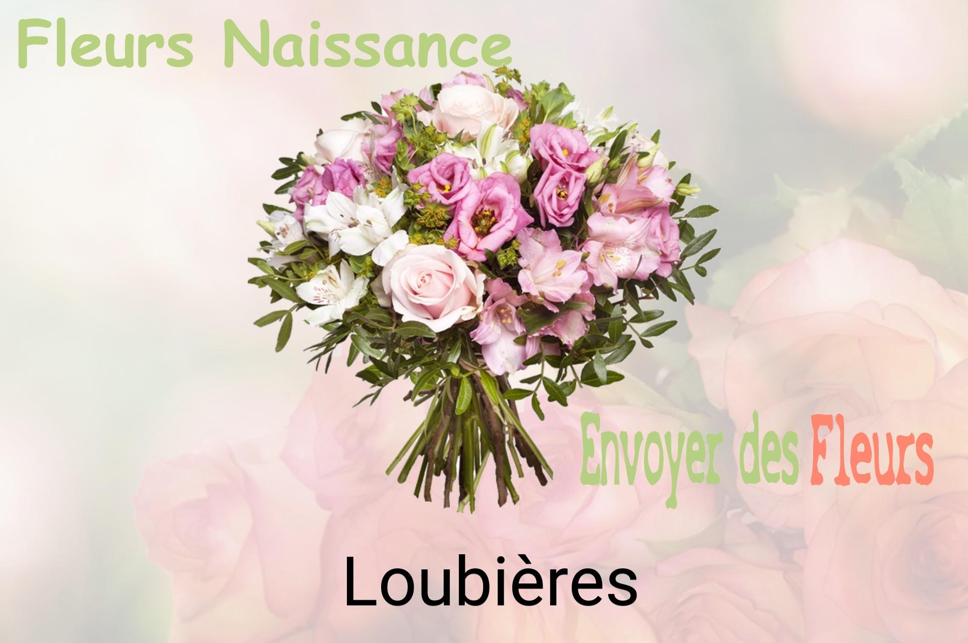 Bouquet de fleurs de naissance livré à Loubières